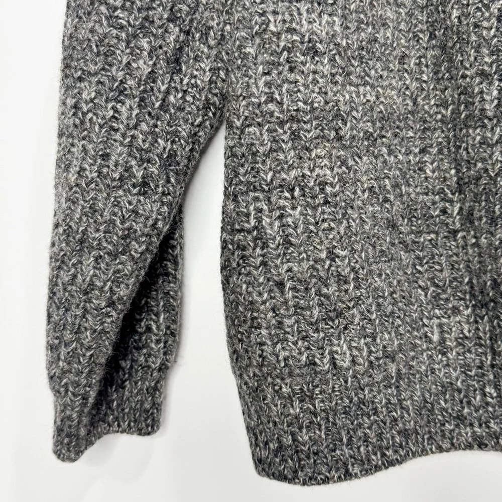 Vintage Dartmoor Jumpers Chunky Knit Gray 100% Wool Sweater Size XL - Picture 7 of 13